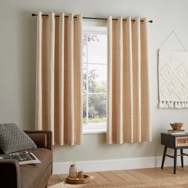 Dunelm Cobble Stripe Eyelet Curtains 4 Dunelm Cobble Stripe Eyelet Curtains - Image 2