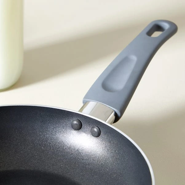 Dunelm Set Of 2 Grey Frying Pans 4 Dunelm Set Of 2 Grey Frying Pans - Image 2