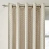Dunelm Cut Velvet Champagne Thermal Eyelet Curtains -Dunelm Sales Store 30778100