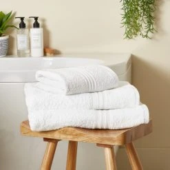 Dunelm So Soft White Towel