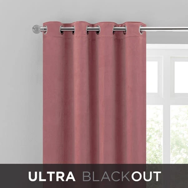 Dunelm Isla Thermal Ultra Blackout Rose Eyelet Curtains 3 Dunelm Isla Thermal Ultra Blackout Rose Eyelet Curtains