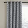 Dunelm Chevron Printed Grey Blackout Eyelet Curtains 2 Dunelm Chevron Printed Grey Blackout Eyelet Curtains -Dunelm Sales Store 30779255