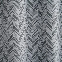 Dunelm Chevron Printed Black Blackout Eyelet Curtains 9 Dunelm Chevron Printed Black Blackout Eyelet Curtains -Dunelm Sales Store 30779263 alt02