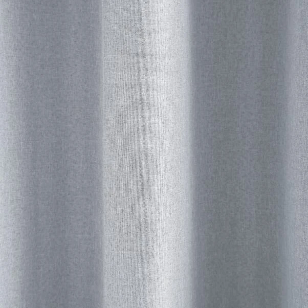 Dunelm Berlin Thermal Blackout Grey Eyelet Door Curtain 5 Dunelm Berlin Thermal Blackout Grey Eyelet Door Curtain - Image 3