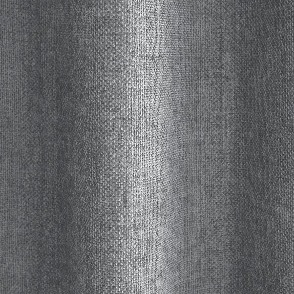 Dunelm Ensley Chenille Thermal Grey Eyelet Curtains 5 Dunelm Ensley Chenille Thermal Grey Eyelet Curtains - Image 3