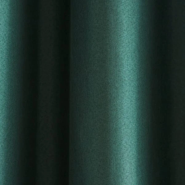 Dunelm Berlin Bottle Green Thermal Blackout Eyelet Curtains 5 Dunelm Berlin Bottle Green Thermal Blackout Eyelet Curtains - Image 3