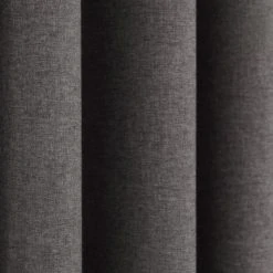 Dunelm Luna Brushed Charcoal Blackout Eyelet Curtains 10 Dunelm Luna Brushed Charcoal Blackout Eyelet Curtains -Dunelm Sales Store 30782286 alt02