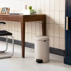 Brabantia NewIcon Pedal Bin 12L Soft Beige 12 Brabantia NewIcon Pedal Bin 12L Soft Beige -Dunelm Sales Store 30788090 alt04