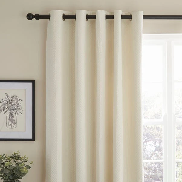 Dunelm Pinsonic Plait Ivory Eyelet Curtains 3 Dunelm Pinsonic Plait Ivory Eyelet Curtains