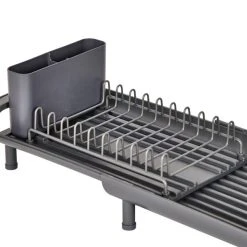 Dunelm Compact Extendable Dish Drainer Grey 8 Dunelm Compact Extendable Dish Drainer Grey -Dunelm Sales Store 30789691 alt02