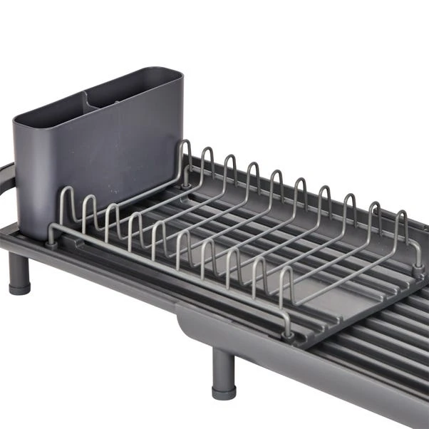 Dunelm Compact Extendable Dish Drainer Grey 5 Dunelm Compact Extendable Dish Drainer Grey - Image 3