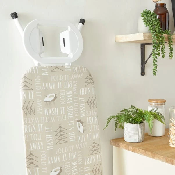 Dunelm Ironing Board With Laundry Rules Print 4 Dunelm Ironing Board With Laundry Rules Print - Image 2