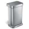 Simplehuman 45 Litre Liner Pocket Bin With Plastic Lid -Dunelm Sales Store 30791932