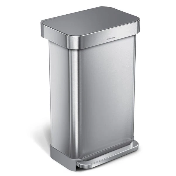 Simplehuman 45 Litre Liner Pocket Bin With Plastic Lid 3 Simplehuman 45 Litre Liner Pocket Bin With Plastic Lid
