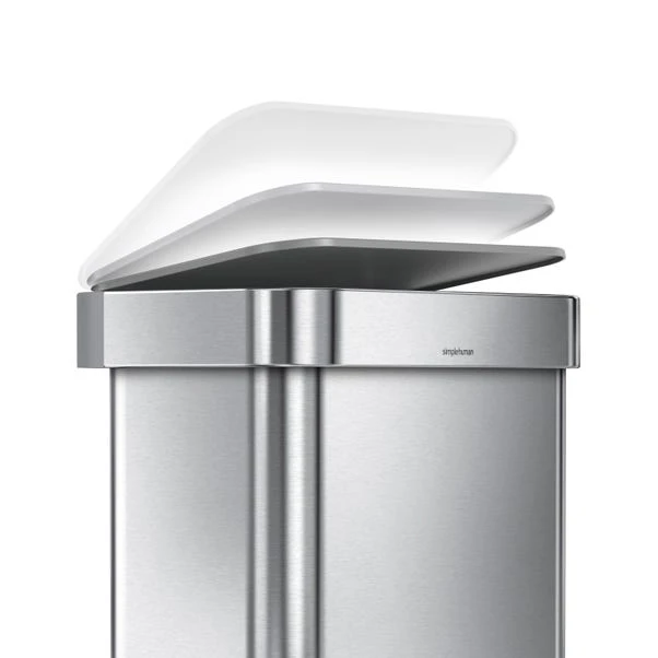 Simplehuman 45 Litre Liner Pocket Bin With Plastic Lid 6 Simplehuman 45 Litre Liner Pocket Bin With Plastic Lid - Image 4