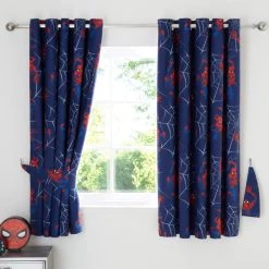 Marvel Spider-Man Thermal Blackout Eyelet Curtains 9 Marvel Spider-Man Thermal Blackout Eyelet Curtains -Dunelm Sales Store 30792097 alt03