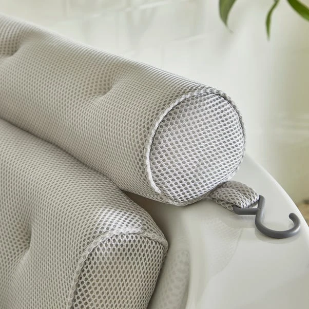 Dunelm Luxury Bath Pillow Silver 4 Dunelm Luxury Bath Pillow Silver - Image 2