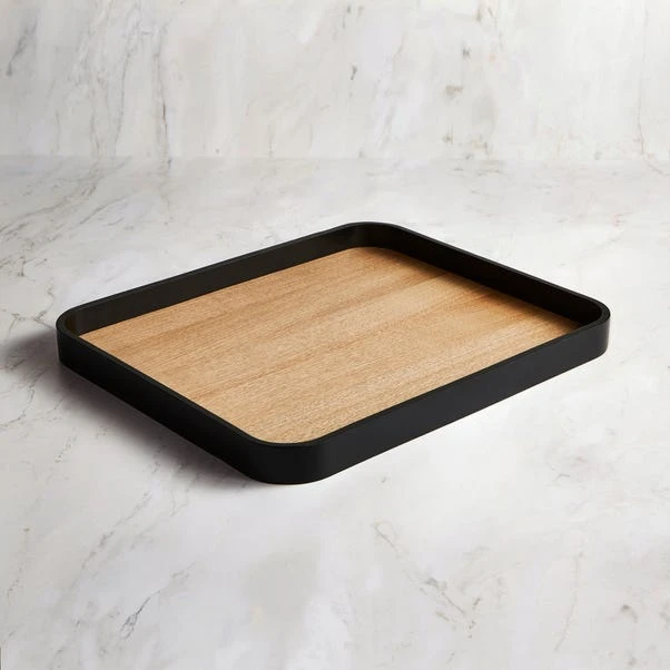 Dunelm Painted Rim Rectangle Tray 3 Dunelm Painted Rim Rectangle Tray