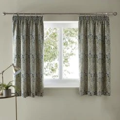 Dunelm Lucetta Prussian Blue Pencil Pleat Curtains 11 Dunelm Lucetta Prussian Blue Pencil Pleat Curtains -Dunelm Sales Store 30794917 alt03
