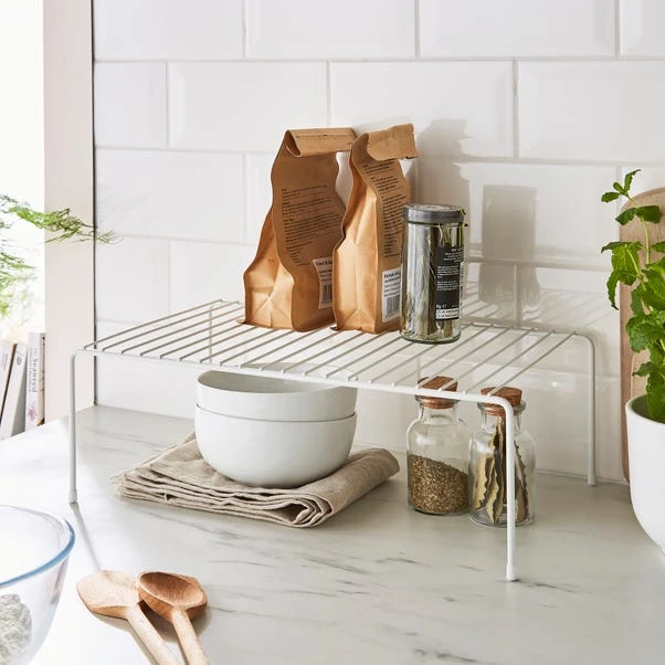 Dunelm White Wire Shelf 3 Dunelm White Wire Shelf