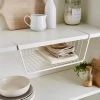 Dunelm White Wire Under-Shelf Storage Basket 2 Dunelm White Wire Under-Shelf Storage Basket -Dunelm Sales Store 30795872