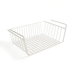 Dunelm White Wire Under-Shelf Storage Basket 7 Dunelm White Wire Under-Shelf Storage Basket -Dunelm Sales Store 30795872 alt02