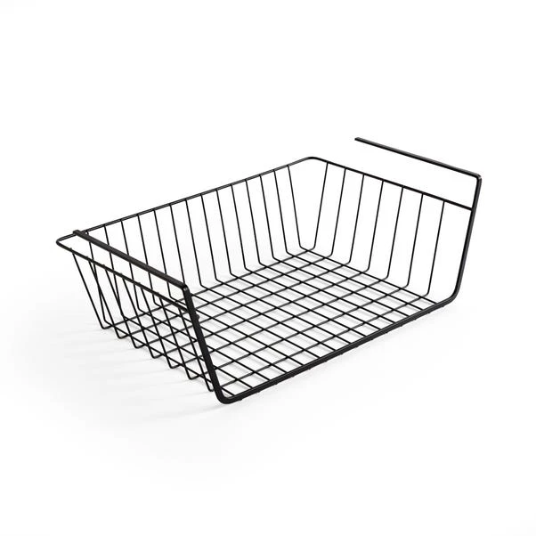 Dunelm Matte Black Under-Shelf Storage Basket 5 Dunelm Matte Black Under-Shelf Storage Basket - Image 3