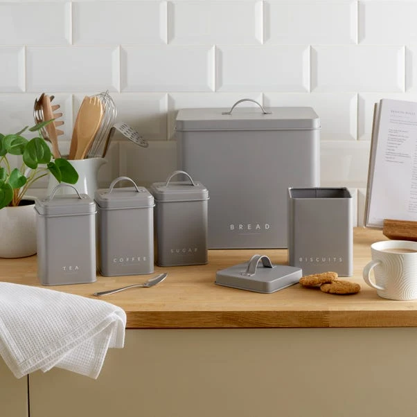 Dunelm 5 Piece Kitchen Storage Set Grey 3 Dunelm 5 Piece Kitchen Storage Set Grey