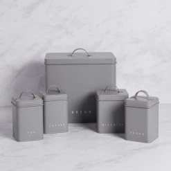 Dunelm 5 Piece Kitchen Storage Set Grey 8 Dunelm 5 Piece Kitchen Storage Set Grey -Dunelm Sales Store 30796300 alt02