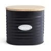 Dunelm Metal Sugar Canister With Badge Black 1 Dunelm Metal Sugar Canister With Badge Black -Dunelm Sales Store 30796307
