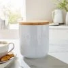 Dunelm Ceramic Biscuit Canister White -Dunelm Sales Store 30796452