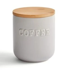 Dunelm Ceramic Coffee Canister Grey 7 Dunelm Ceramic Coffee Canister Grey -Dunelm Sales Store 30796457 alt02