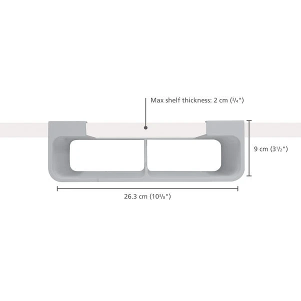 Joseph Joseph CupboardStore Film, Foil & Bag Organiser Grey 5 Joseph Joseph CupboardStore Film, Foil & Bag Organiser Grey - Image 3