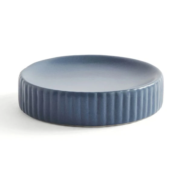 Dunelm Ceramic Ribbed Soap Dish 4 Dunelm Ceramic Ribbed Soap Dish - Image 2