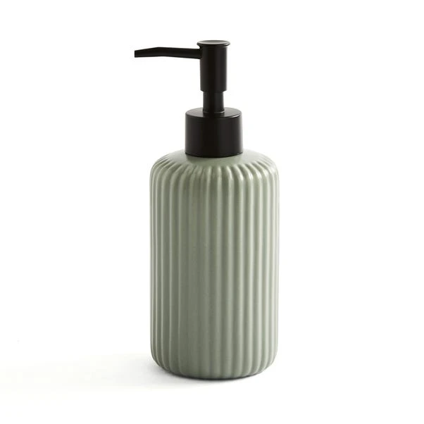 Dunelm Ceramic Ribbed Lotion Dispenser 4 Dunelm Ceramic Ribbed Lotion Dispenser - Image 2
