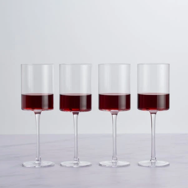 Dunelm Set Of 4 Montreal Red Wine Glasses 4 Dunelm Set Of 4 Montreal Red Wine Glasses - Image 2