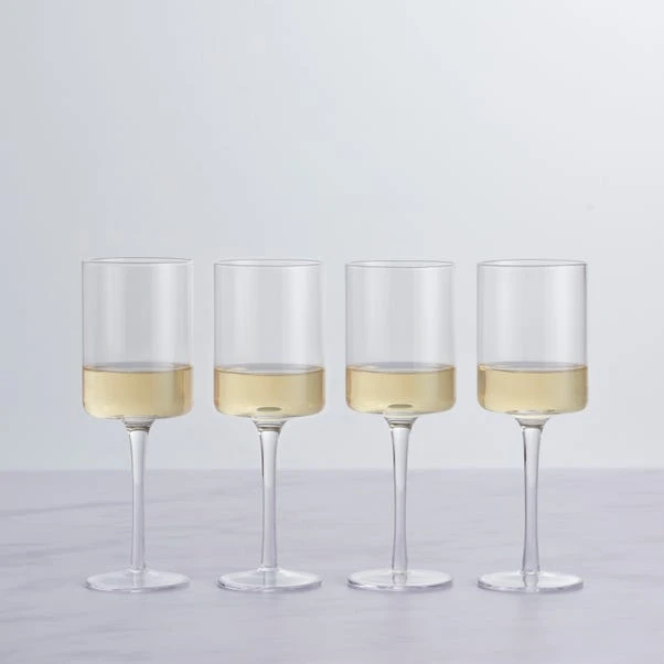 Dunelm Set Of 4 Montreal White Wine Glasses 4 Dunelm Set Of 4 Montreal White Wine Glasses - Image 2