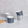 Dunelm Set Of 4 Blue And White Stripe Mugs 2 Dunelm Set Of 4 Blue And White Stripe Mugs -Dunelm Sales Store 30797565