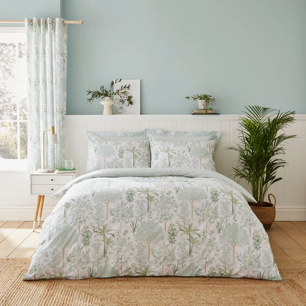 Dunelm Botanical Trees Sage Eyelet Curtains 7 Dunelm Botanical Trees Sage Eyelet Curtains - Image 5