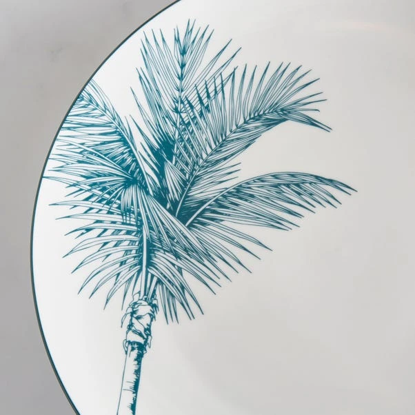 Dunelm Luxe Palm Dinner Plate 4 Dunelm Luxe Palm Dinner Plate - Image 2