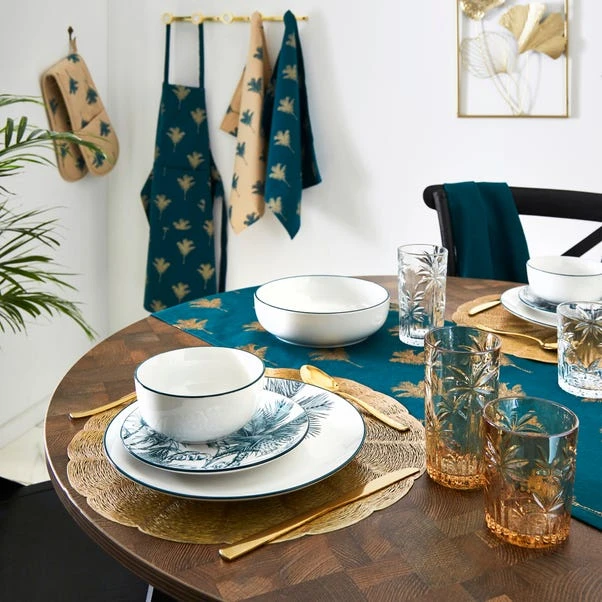 Dunelm Luxe Palm Dinner Plate 5 Dunelm Luxe Palm Dinner Plate - Image 3