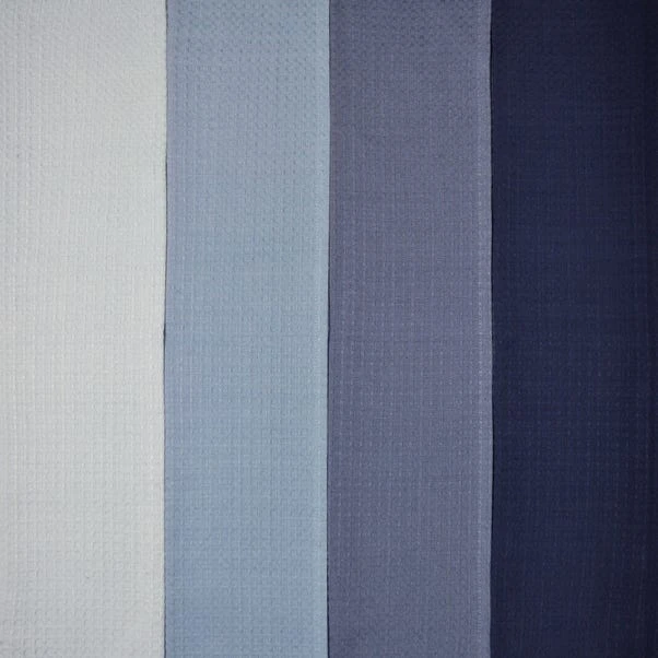 Dunelm Isabelle Waffle Pack Of 4 Tea Towels Blues 4 Dunelm Isabelle Waffle Pack Of 4 Tea Towels Blues - Image 2