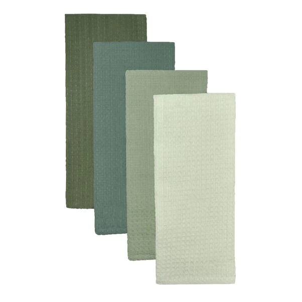 Dunelm Isabelle Waffle Pack Of 4 Tea Towels Greens 3 Dunelm Isabelle Waffle Pack Of 4 Tea Towels Greens