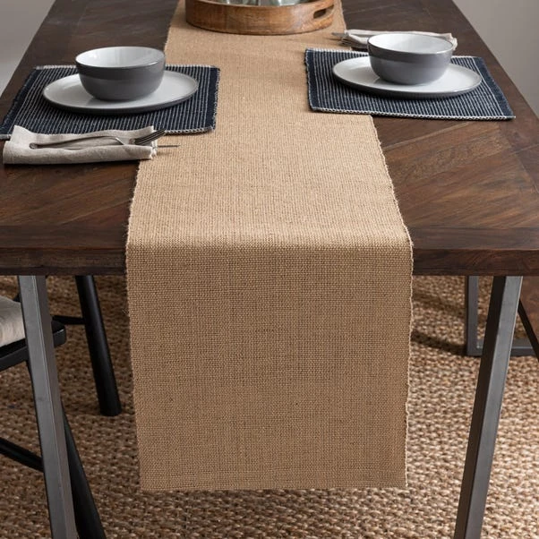 Dunelm Jute Woven Table Runner 4 Dunelm Jute Woven Table Runner - Image 2