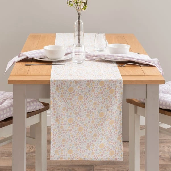 Dunelm Floral Printed Table Runner 3 Dunelm Floral Printed Table Runner