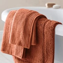 Dorma Tencel Sumptuously Soft Samira Orange Towel 9 Dorma Tencel Sumptuously Soft Samira Orange Towel -Dunelm Sales Store 30800424 alt02