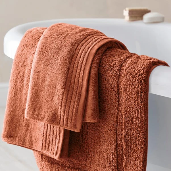 Dorma Tencel Sumptuously Soft Samira Orange Towel 5 Dorma Tencel Sumptuously Soft Samira Orange Towel - Image 3