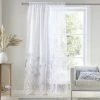 Catherine Lansfield Meadowsweet Floral Slot Top Voile Curtain Panel 2 Catherine Lansfield Meadowsweet Floral Slot Top Voile Curtain Panel -Dunelm Sales Store 30800818