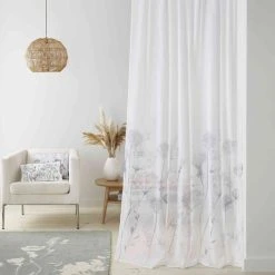 Catherine Lansfield Meadowsweet Floral Slot Top Voile Curtain Panel 10 Catherine Lansfield Meadowsweet Floral Slot Top Voile Curtain Panel -Dunelm Sales Store 30800818 alt03