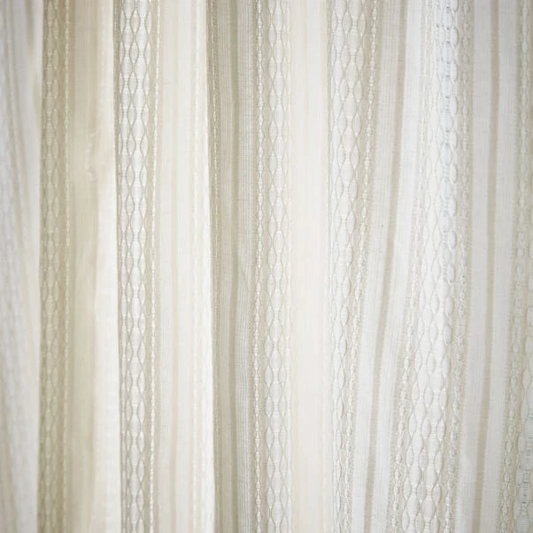 Pineapple Elephant Zofia Broderie Anglaise Slot Top Voile Curtain Panel 5 Pineapple Elephant Zofia Broderie Anglaise Slot Top Voile Curtain Panel - Image 3